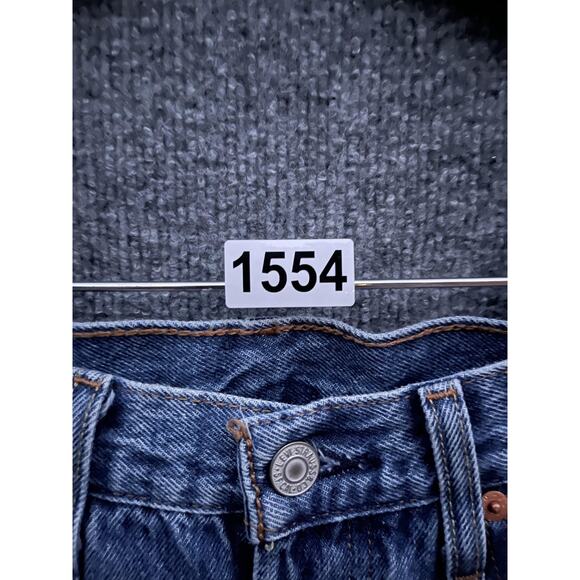 Levi's Premium 501 Jeans Womens 27x28 Blue Denim Straight Leg Button Fly Classic - Picture 7 of 11